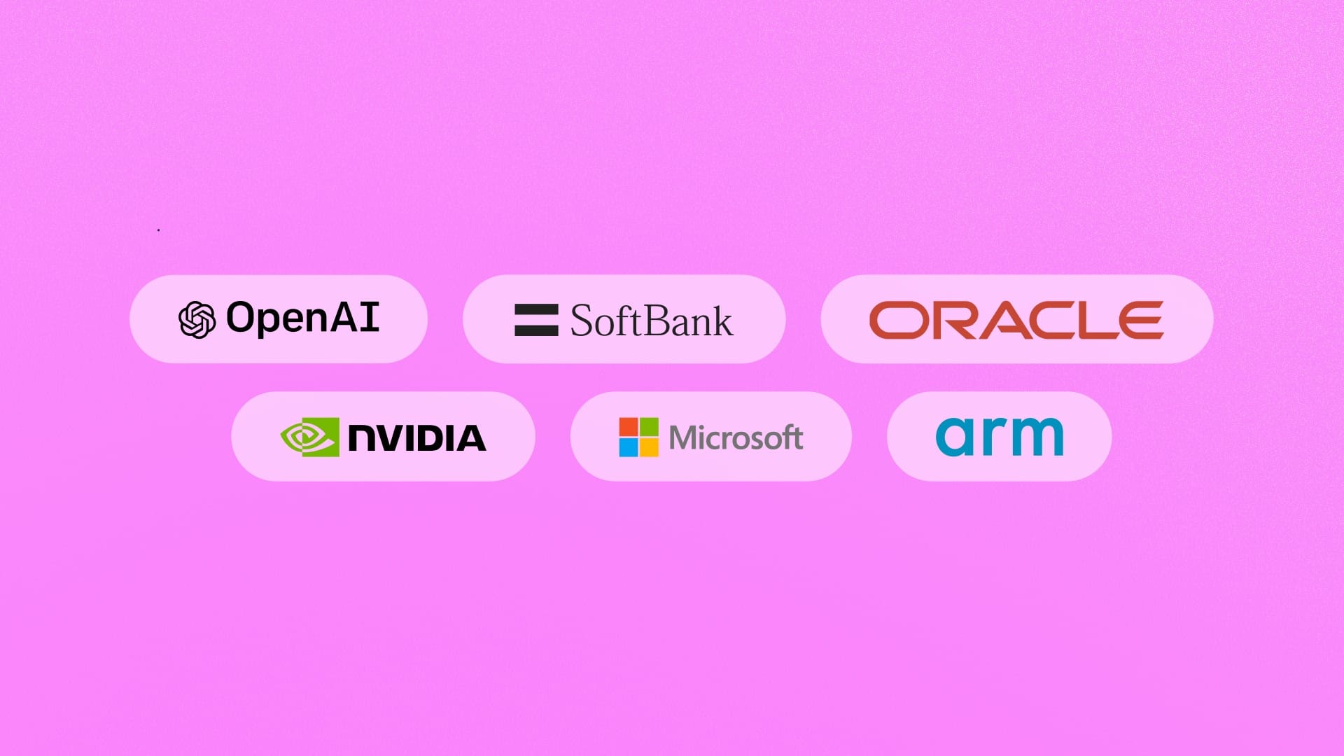 Tech corporates who are involved in stargate project. OpenAI, Softbank, Oracle, Nvidia, Microsoft, ARM.