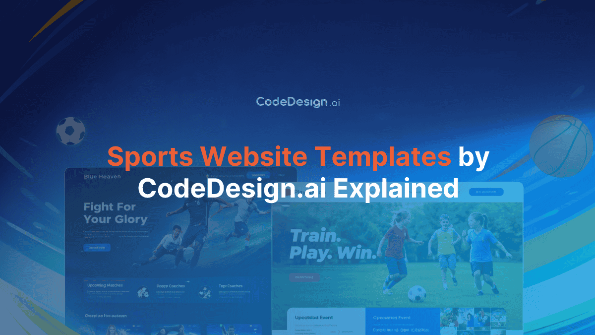 Sports Website Templates by CodeDesign.ai Explained