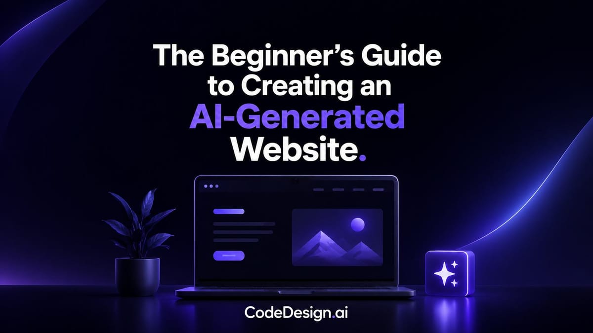The Beginner’s Guide to Creating an AI-Generated Website
