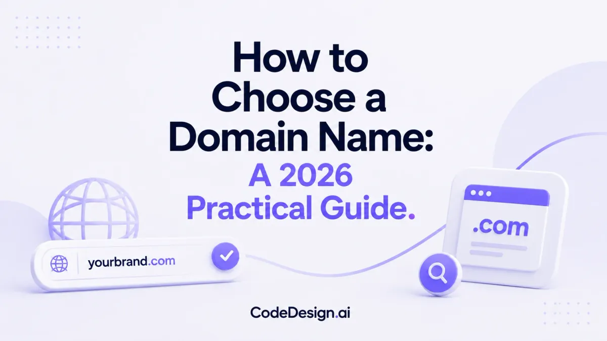 How to Choose a Domain Name: A 2026 Practical Guide