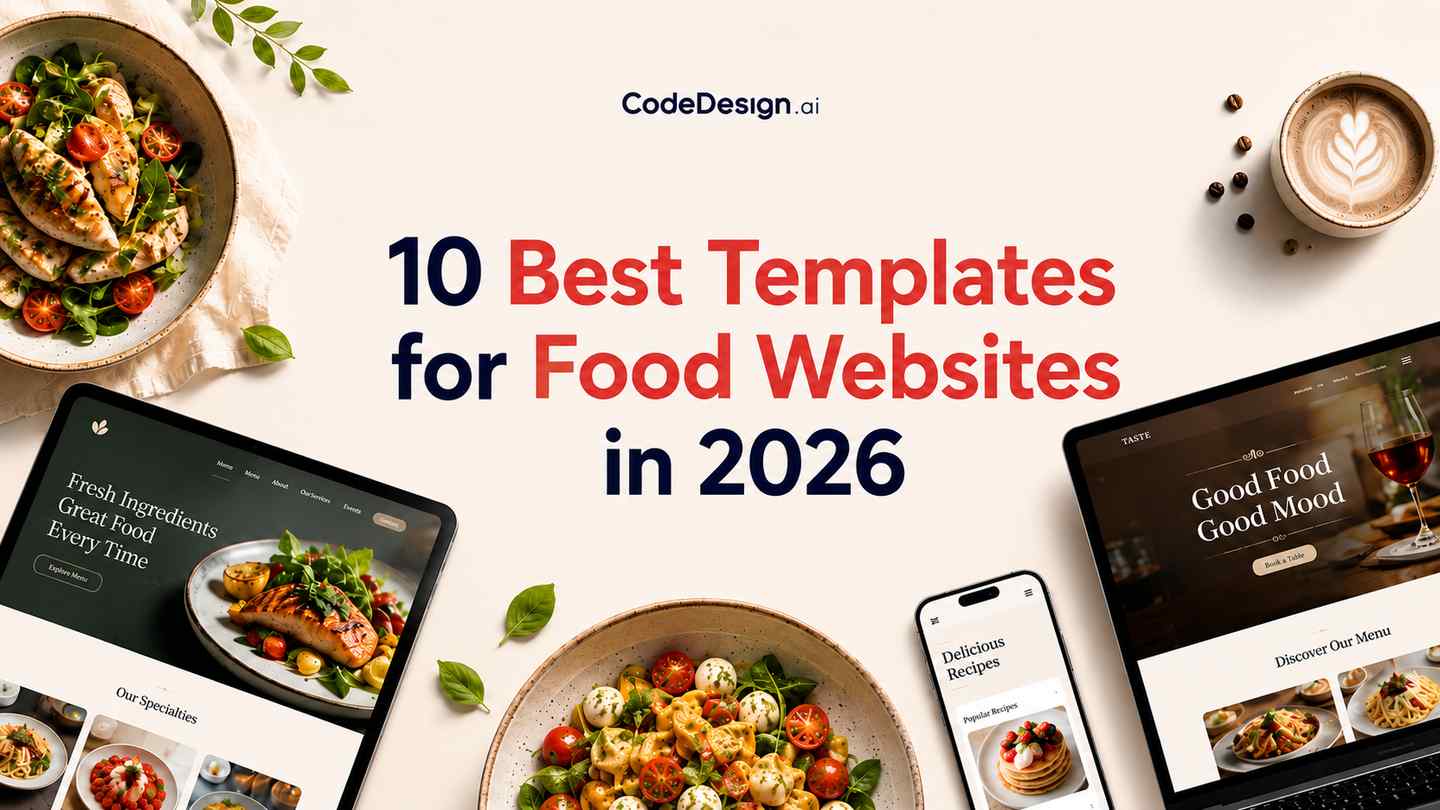 10 Best Templates for Food Websites in 2026