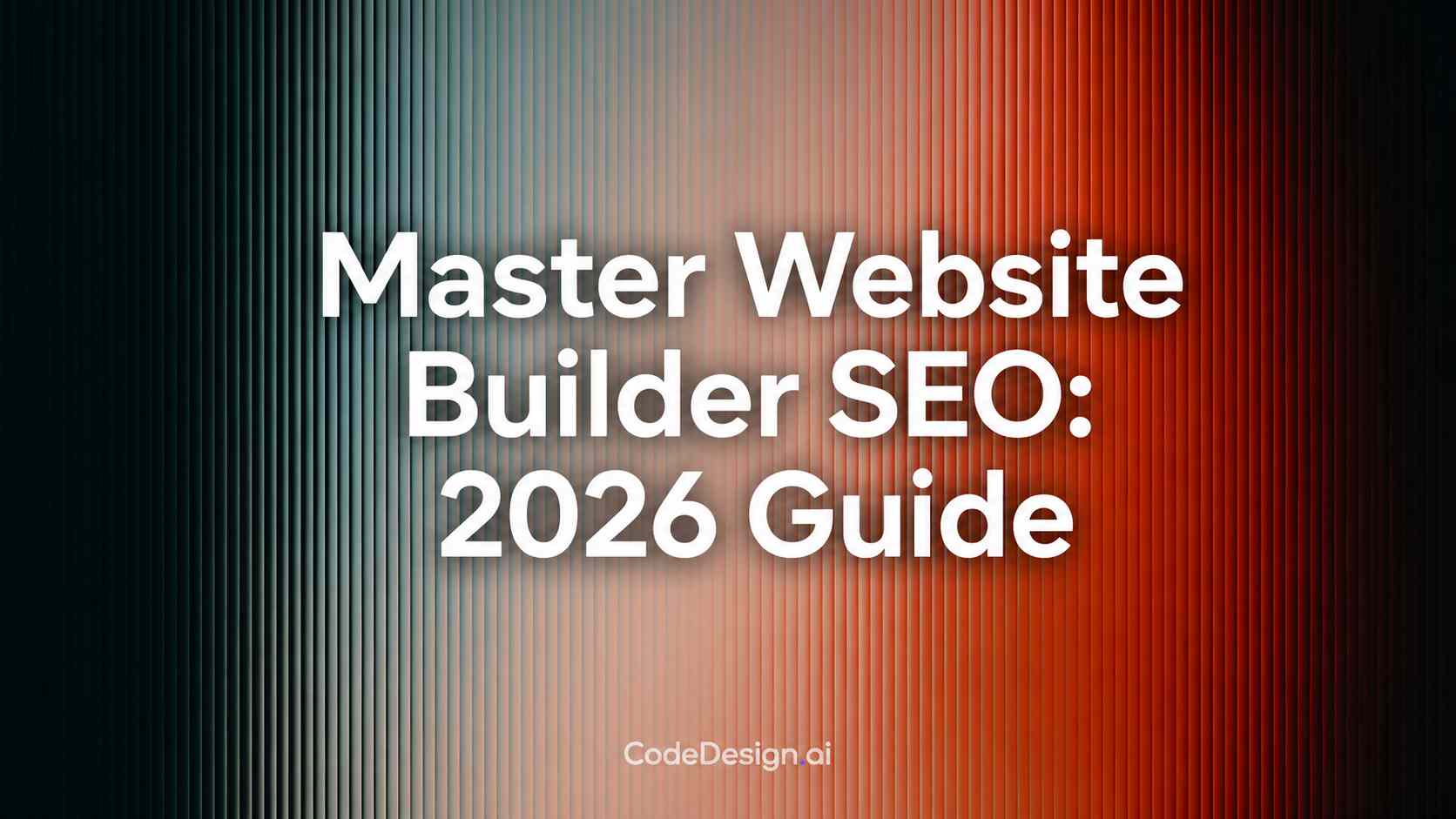 Master Website Builder SEO: 2026 Guide