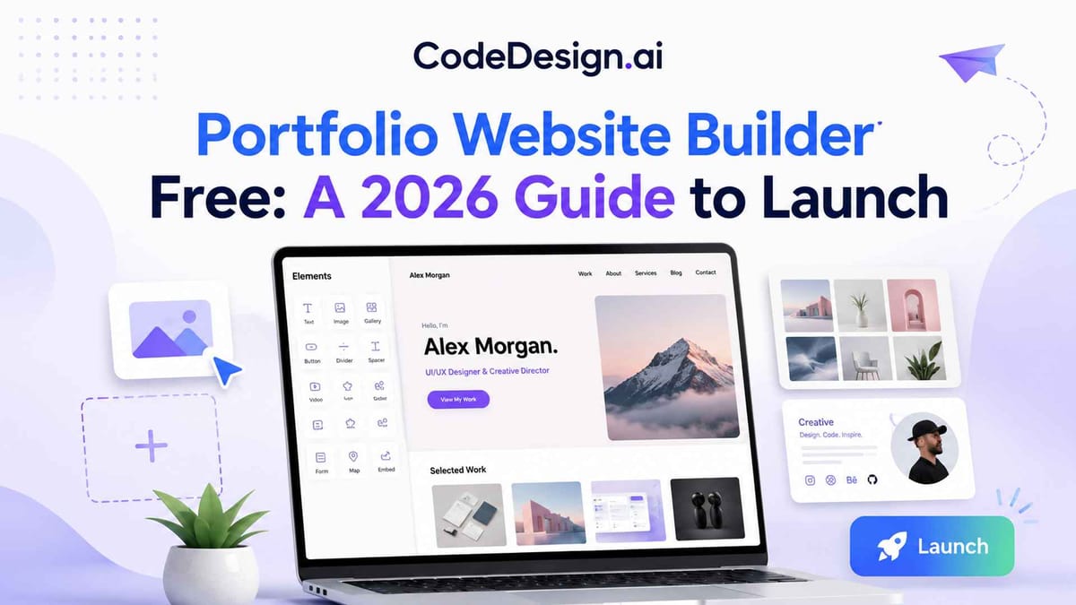 Portfolio Website Builder Free: A 2026 Guide to Launch