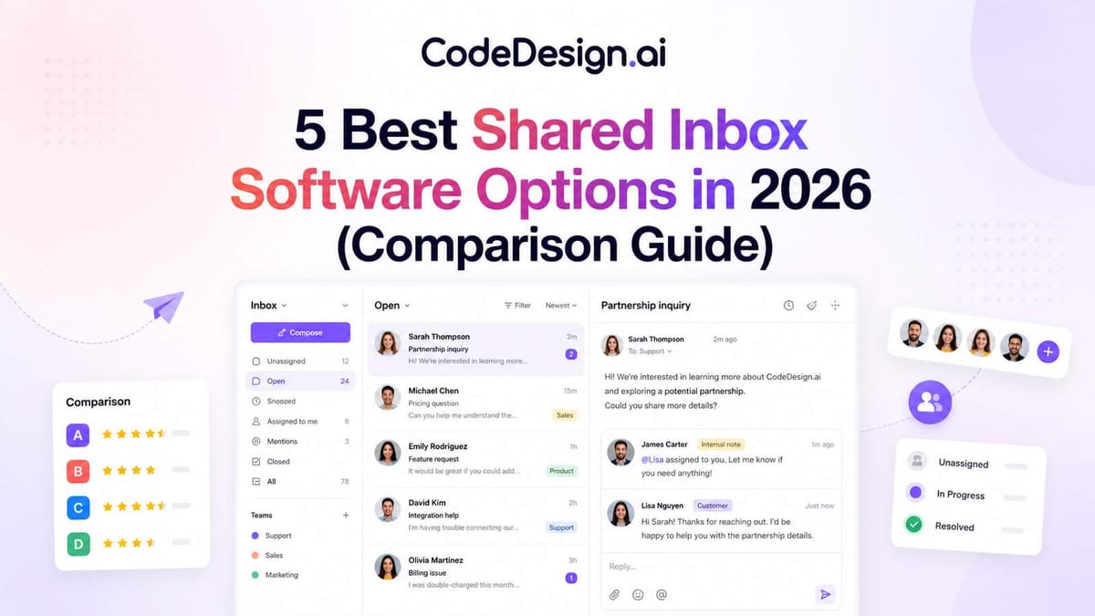 5 Best Shared Inbox Software Options in 2026 (Comparison Guide)