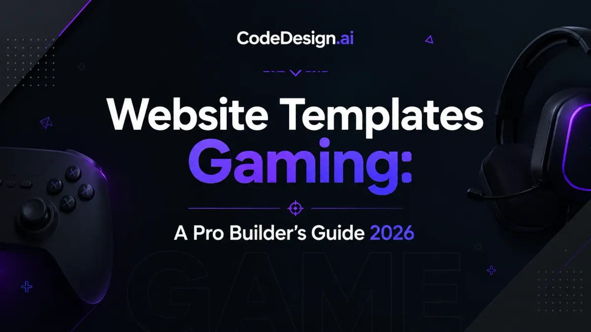 Website Templates Gaming: A Pro Builder's Guide 2026
