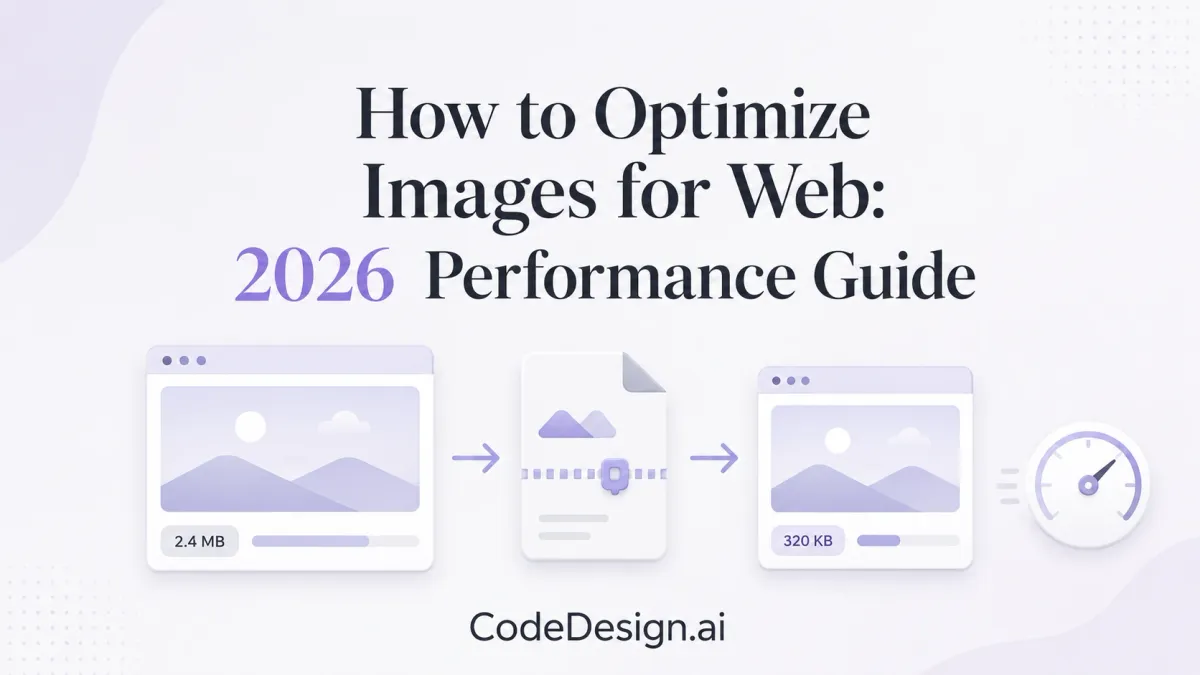 How to Optimize Images for Web: 2026 Performance Guide