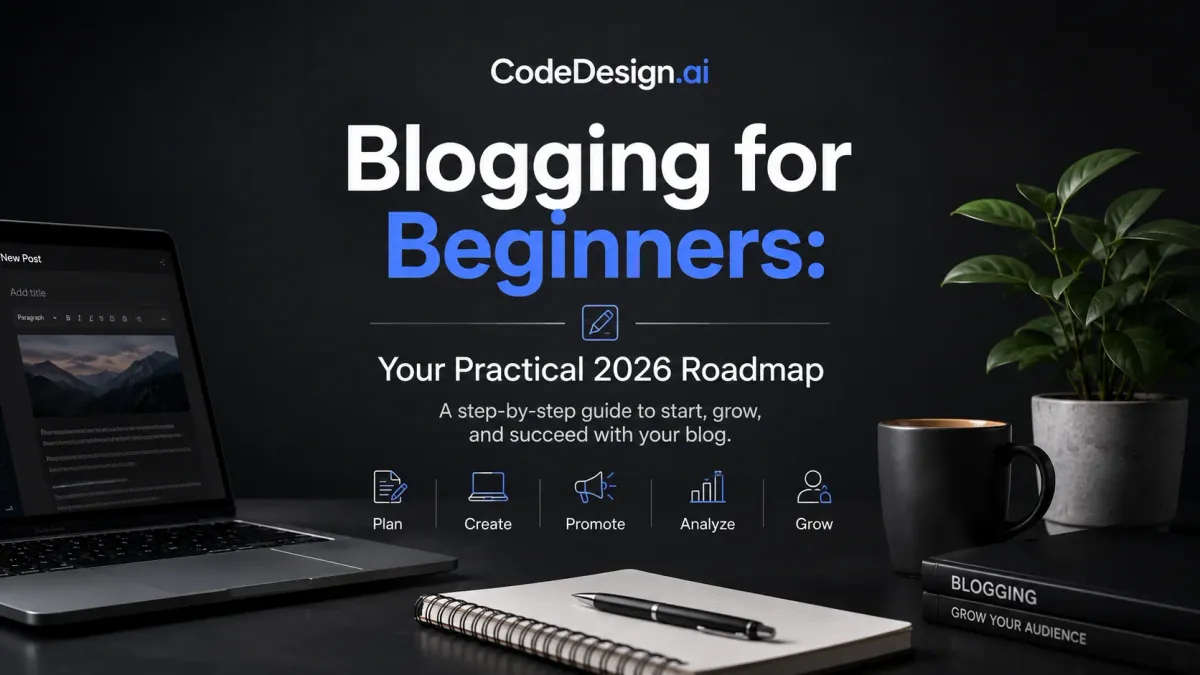 Blogging for Beginners: Your Practical 2026 Roadmap