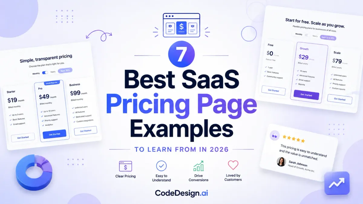7 Best SaaS Pricing Page Examples to Learn from in 2026