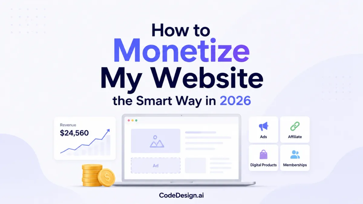 How to Monetize My Website the Smart Way in 2026