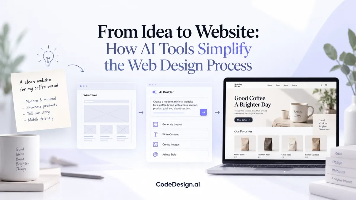 From Idea to Website: How AI Tools Simplify the Web Design Process