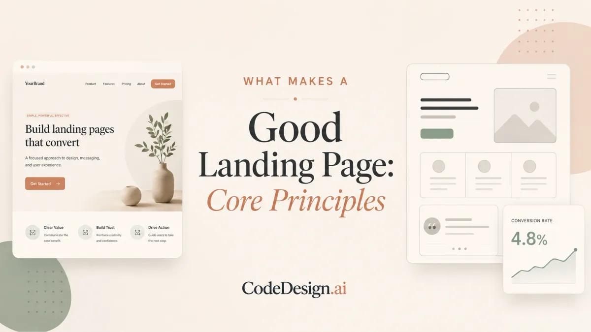 What Makes a Good Landing Page: Core Principles