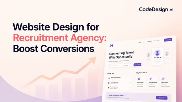 Website Design for Recruitment Agency with codedesign.ai