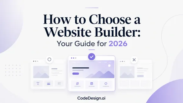 How to Choose a Website Builder: Your Guide for 2026