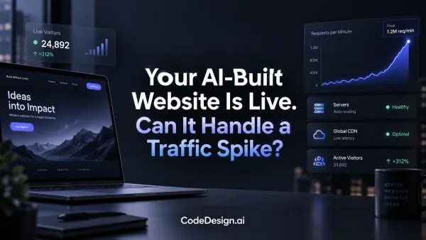 Your AI-Built Website Is Live. Can It Handle a Traffic Spike?